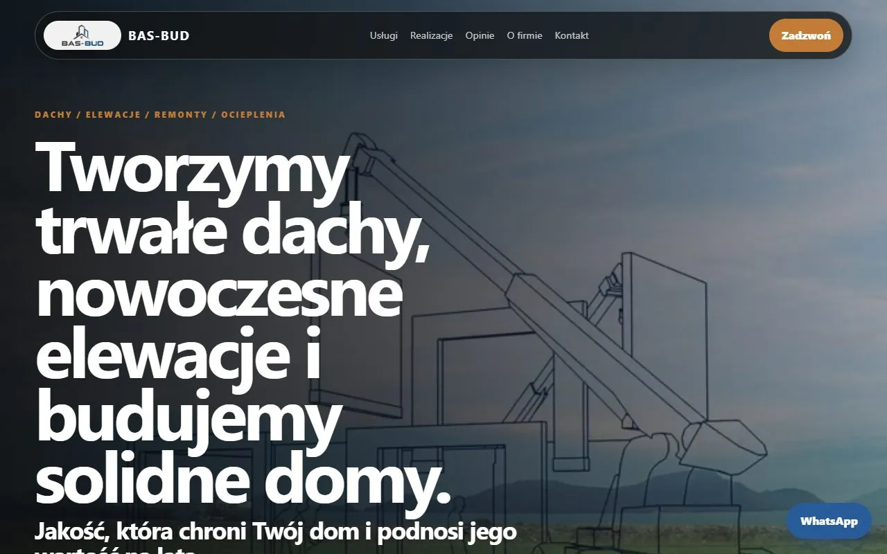 Podgląd strony BAS-BUD