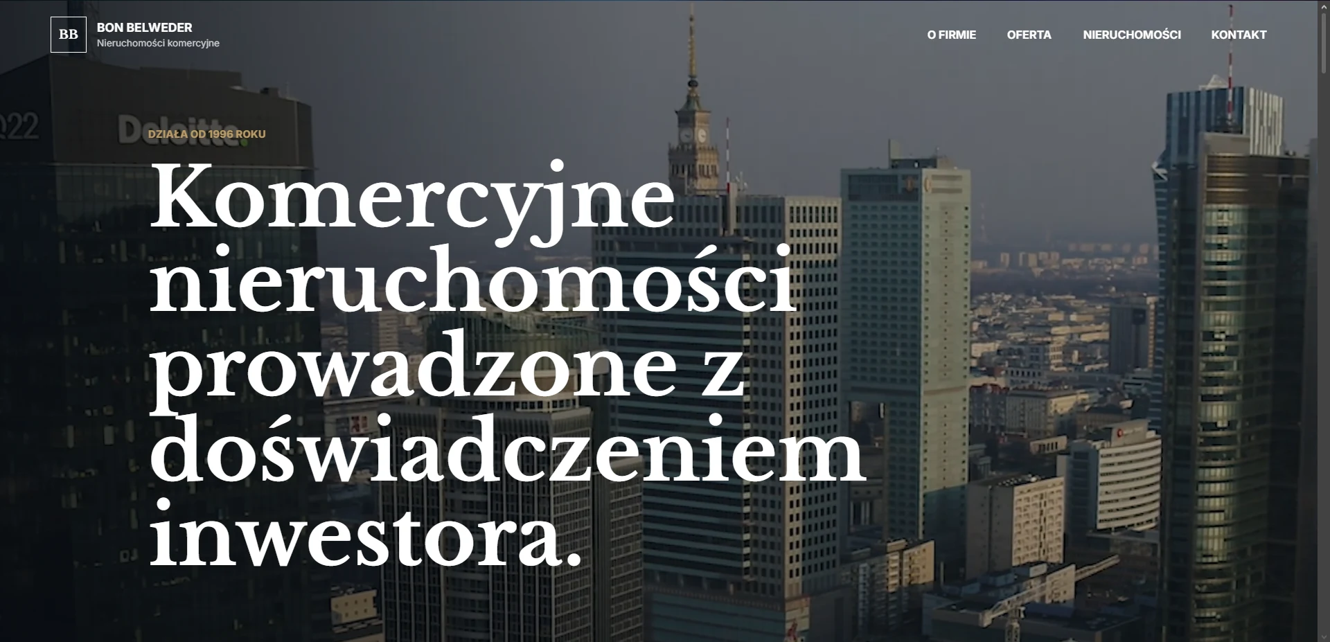 Podgląd strony BON Belweder