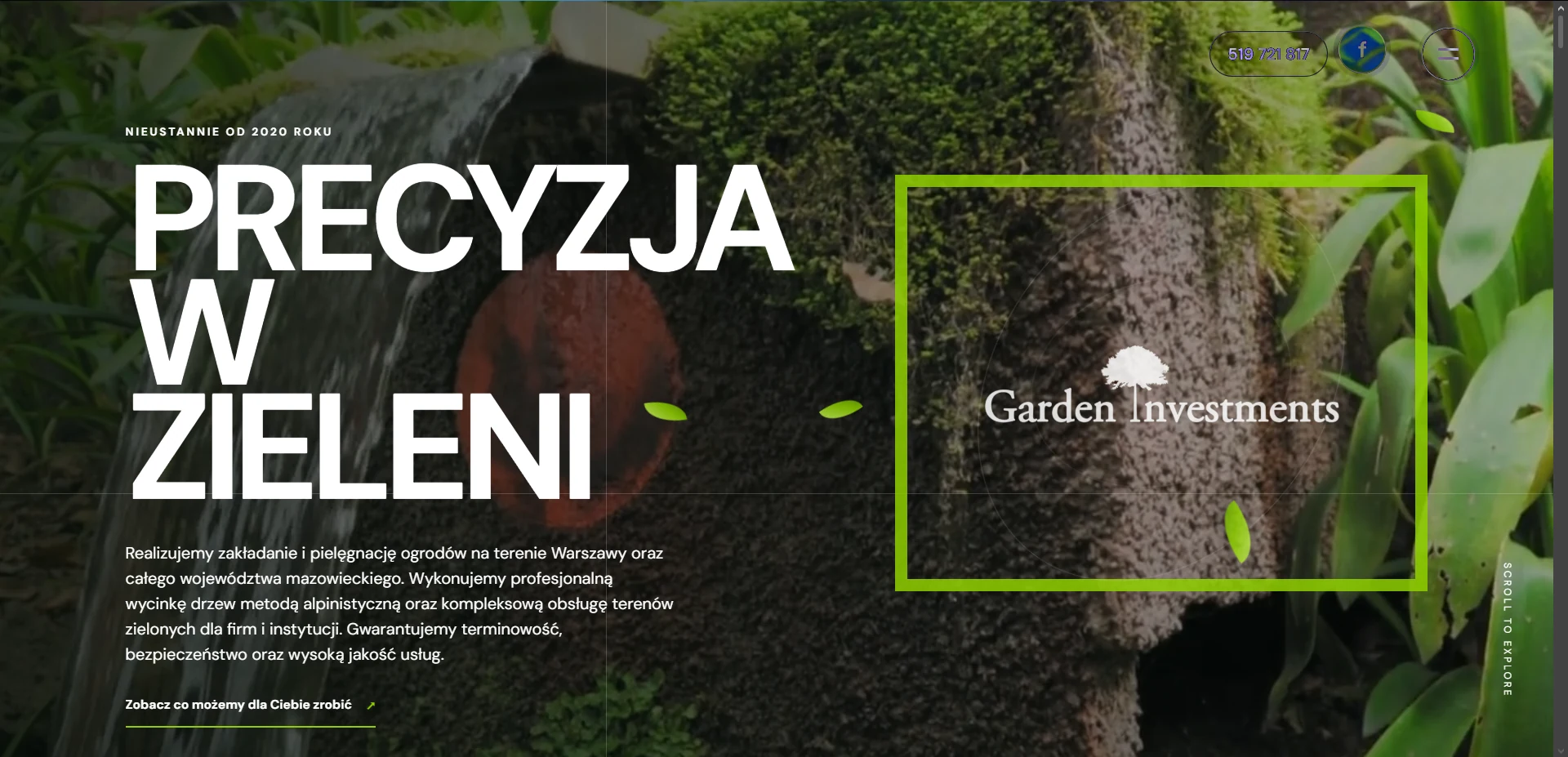 Podgląd strony Garden Investments