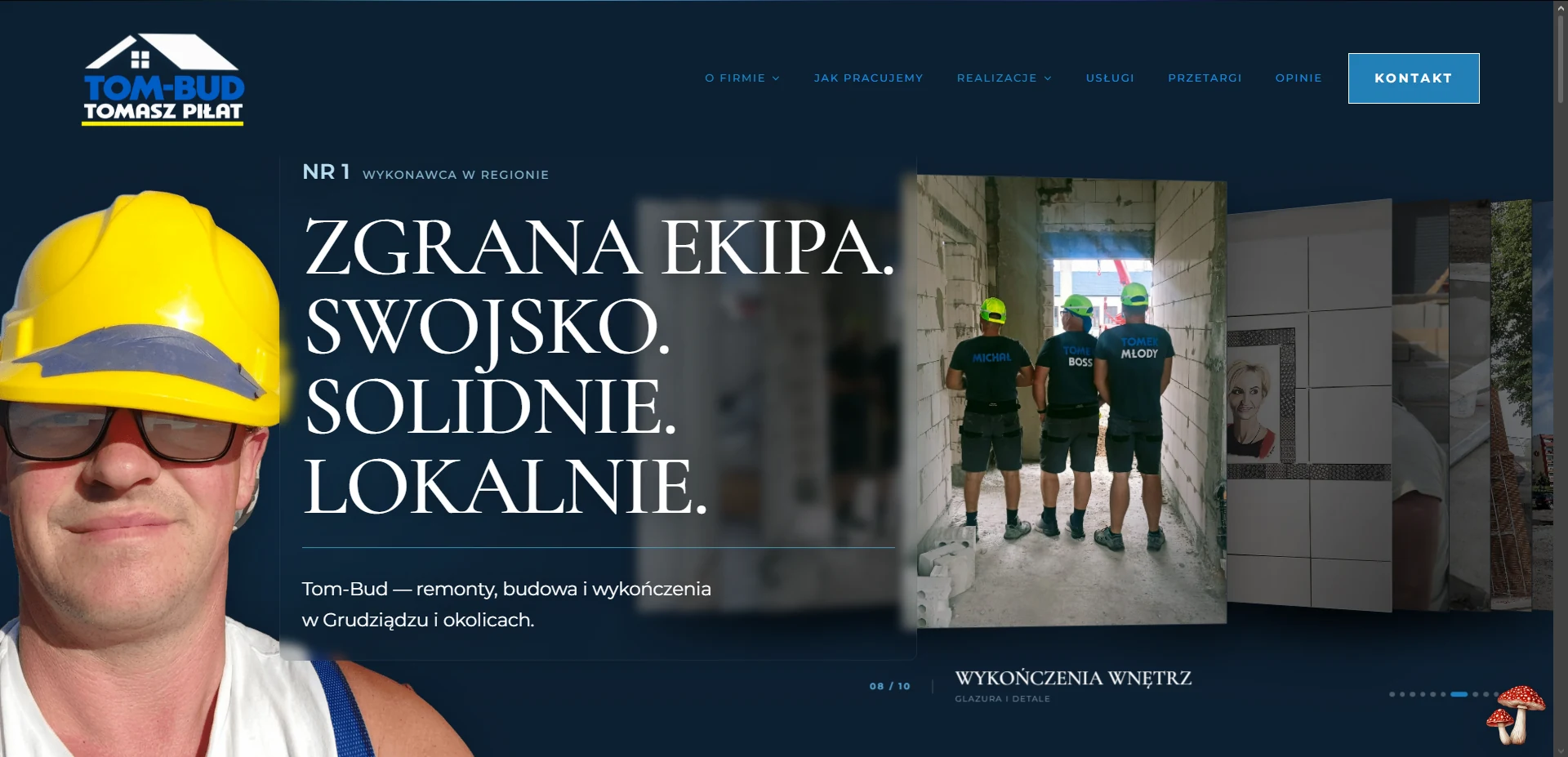 Podgląd strony Tom-Bud