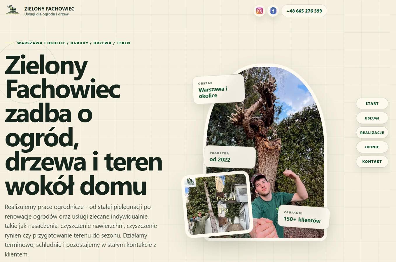 Podgląd strony Zielony Fachowiec